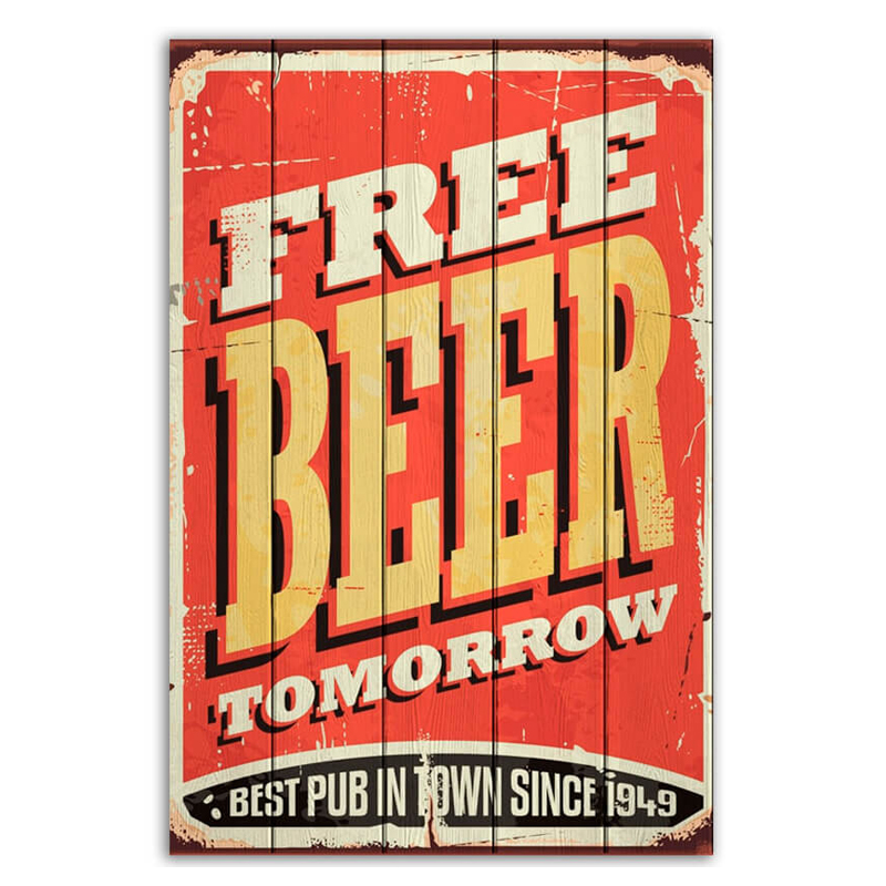 Постер Free Beer Tomorrow  в Ижевске | Loft Concept 