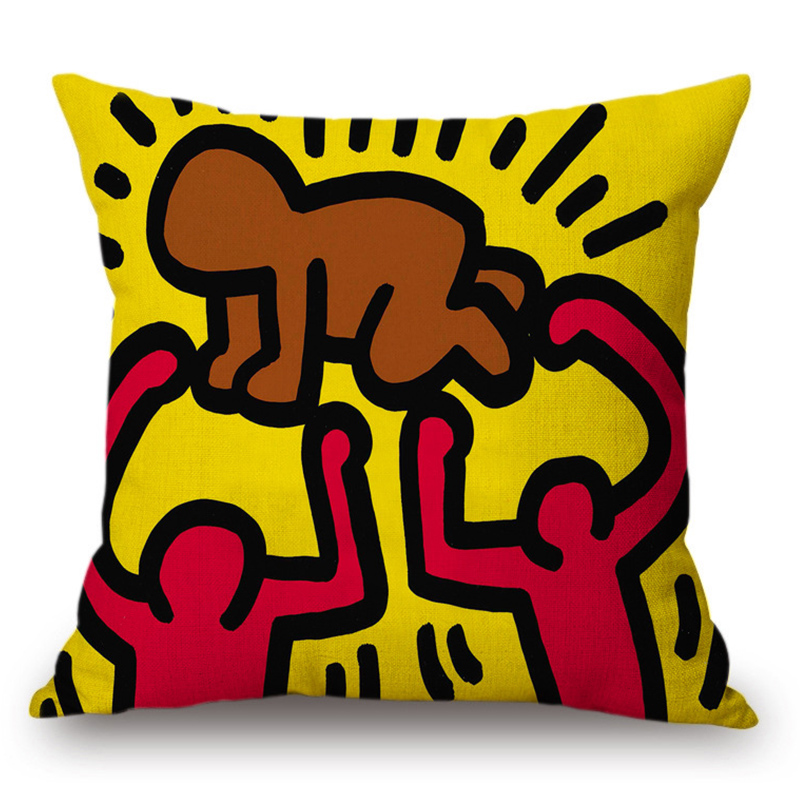 Подушка Keith Haring 5 Мульти в Ижевске | Loft Concept 