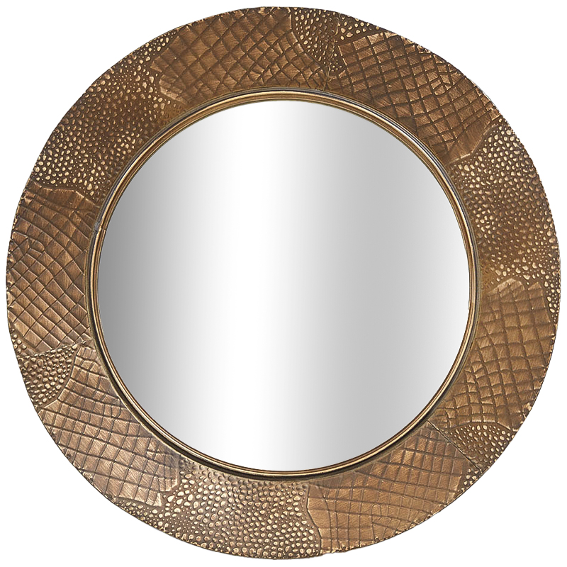 Круглое зеркало Rafferty Round Brass Mirror Латунь Зеркало в Ижевске | Loft Concept 