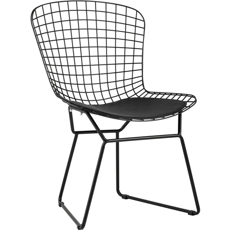 Стул Bertoia Chair Черный Матовый Металл Черный в Ижевске | Loft Concept 