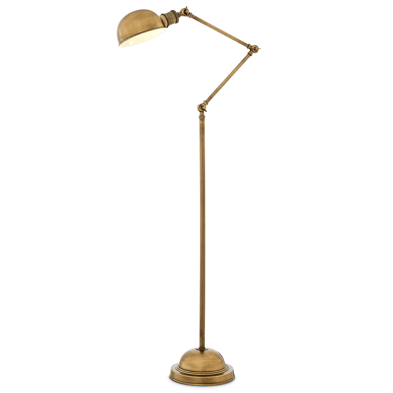 Торшер Eichholtz Floor Lamp Soho Brass Винтажная латунь Латунь в Ижевске | Loft Concept 