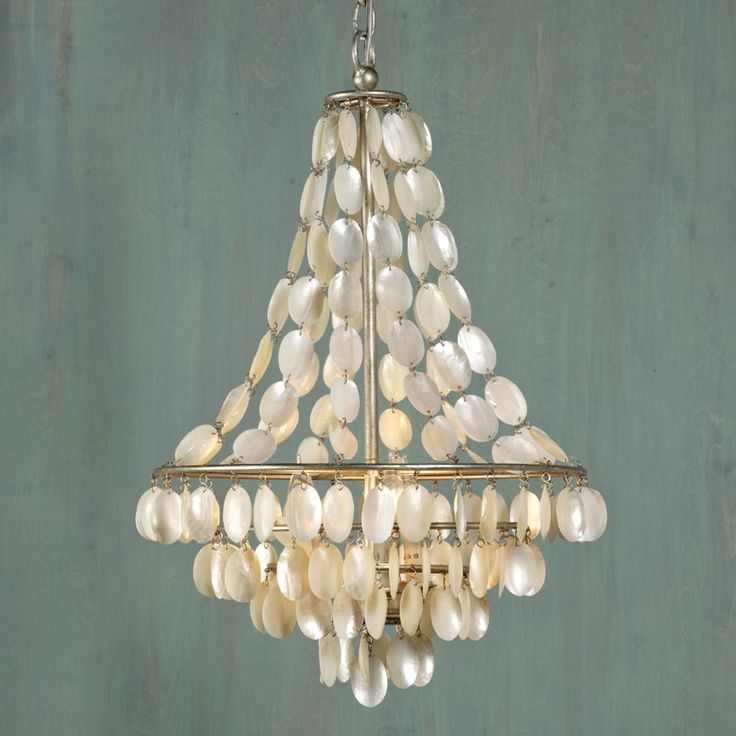 Подвесной светильник SHELL Classic Chandelier Белый Серебряный в Ижевске | Loft Concept 