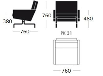 Кресло PK31 1 seat в Ижевске