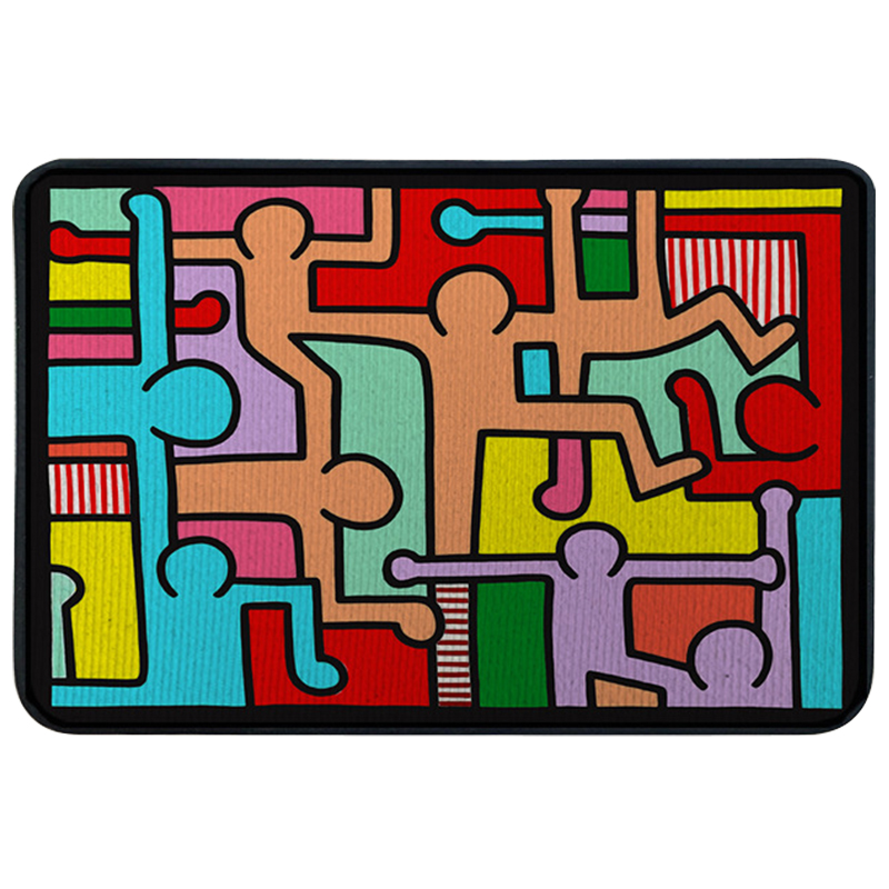 Ковер для прихожей и ванной Keith Haring Rug Мульти в Ижевске | Loft Concept 