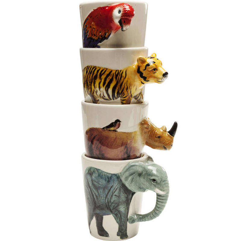 Кружка Tropical Animals mug Мульти в Ижевске | Loft Concept 