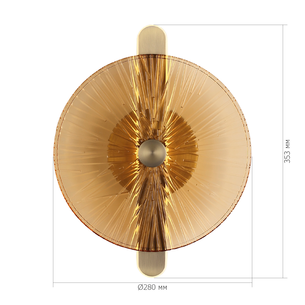 Бра с круглым стеклянным плафоном Gingham в Ижевске