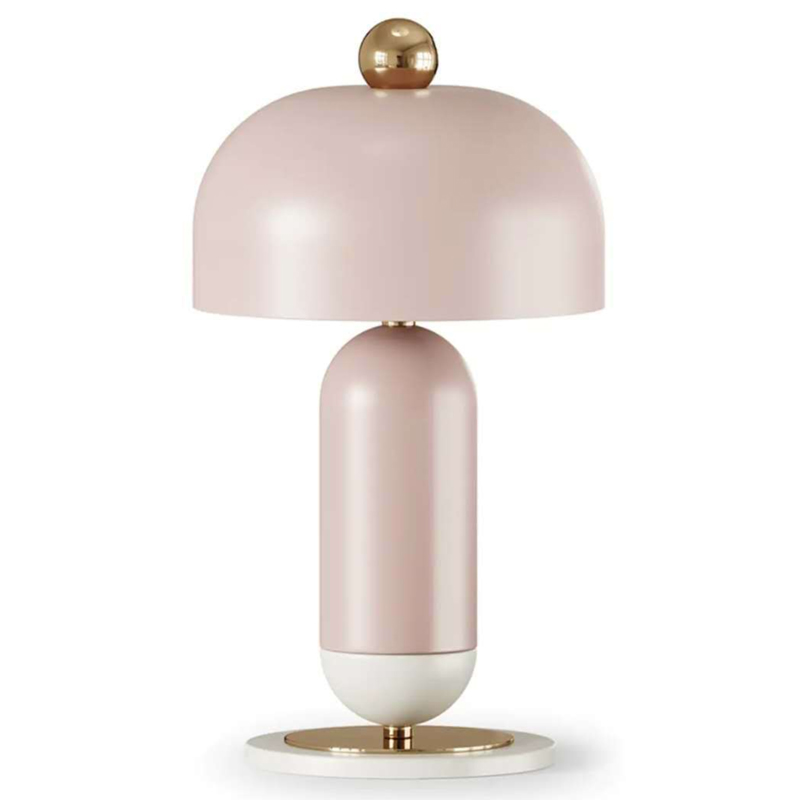 Meet Table lamp pink  Розовый пастельный Латунь в Ижевске | Loft Concept 