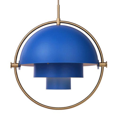 Люстра Louis Weisdorff Multi-lite Pendant Blue Латунь Синий в Ижевске | Loft Concept 