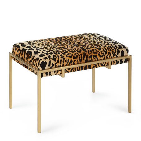 Пуф Metal and Leopard Ottoman Мульти в Ижевске | Loft Concept 