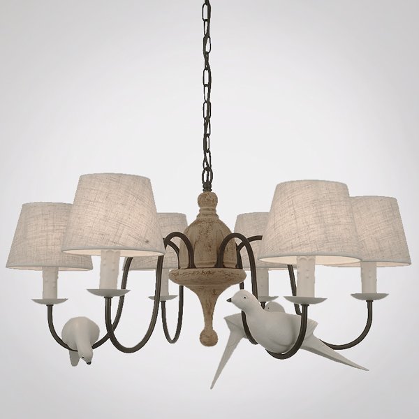 Люстра Norman Bird Chandelier ivory ( слоновая кость ) в Ижевске | Loft Concept 