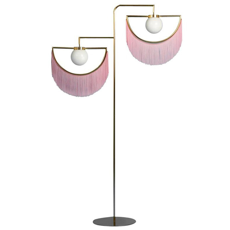 Торшер Inodesign Houtique Masquespacio  Floor lamp Two Золотой Розовый в Ижевске | Loft Concept 