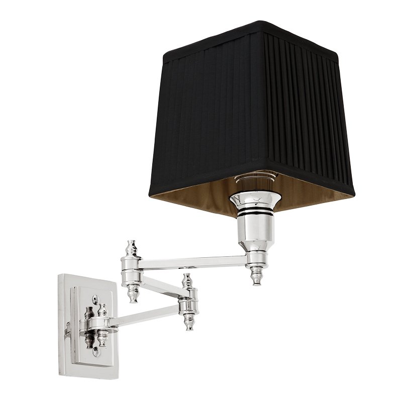 Бра Wall Lamp Lexington Swing Nickel+Black Никель Черный в Ижевске | Loft Concept 