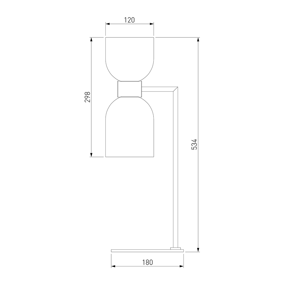 Настольная лампа Light maker studio white and smok brass в Ижевске