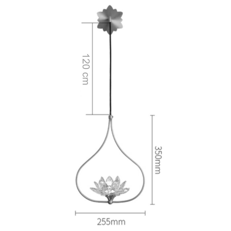 Бра Хрустальный Цветок Лотоса Lotus flower Wall Clear Glass B в Ижевске