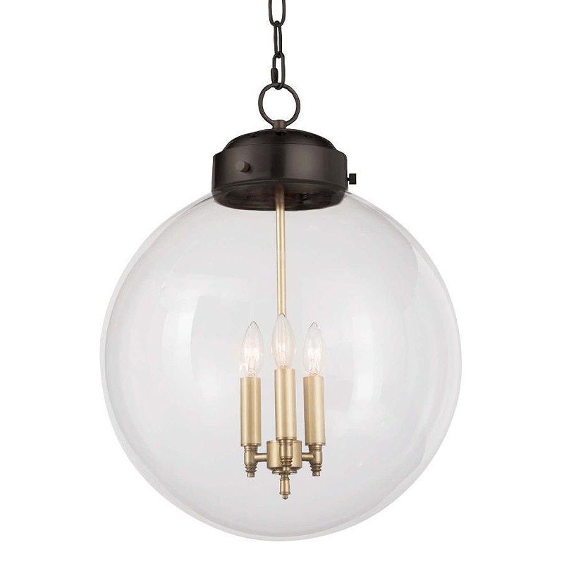 Подвесной светильник Conor Globe Hanging lamp Black Черный Прозрачный (Transparent) в Ижевске | Loft Concept 