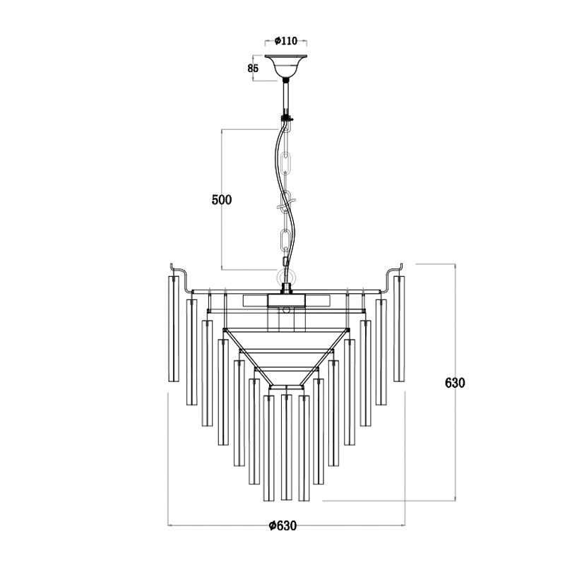 Люстра Eichholtz Chandelier Nova Chrome в Ижевске