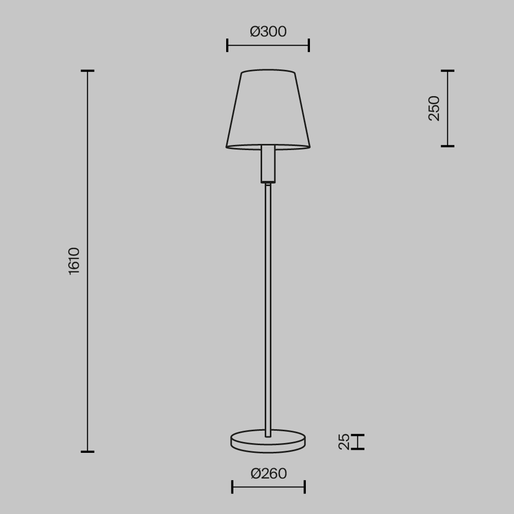 Напольный светильник Lira E27 в Ижевске