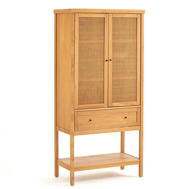 Шкаф Niels Wicker Cupboard 2 Doors Светлый дуб в Ижевске | Loft Concept 