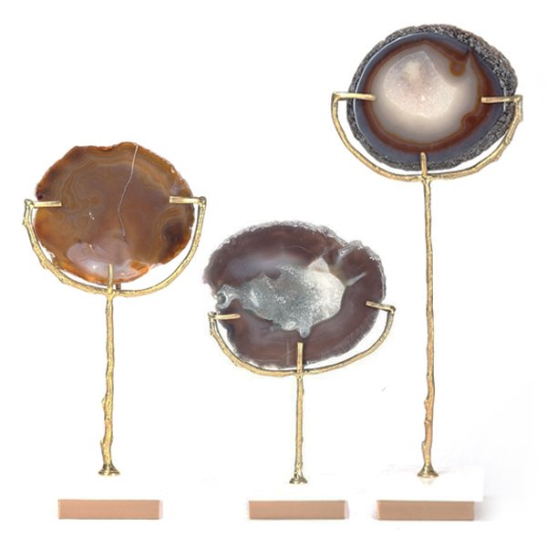 Декоративная статуэтка Stone Agate & Gold Золотой Коричневый в Ижевске | Loft Concept 