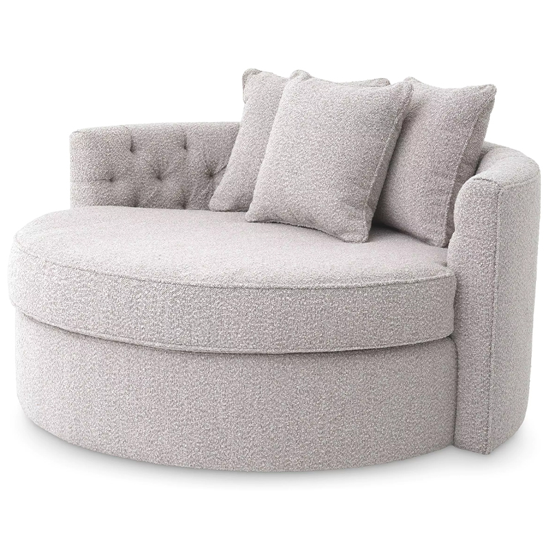 Диван Eichholtz Sofa Carlita Bouclé Grey Серый в Ижевске | Loft Concept 