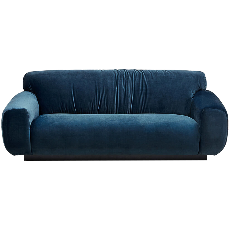 Диван Inesia Sofa blue Темно-синий Черный в Ижевске | Loft Concept 