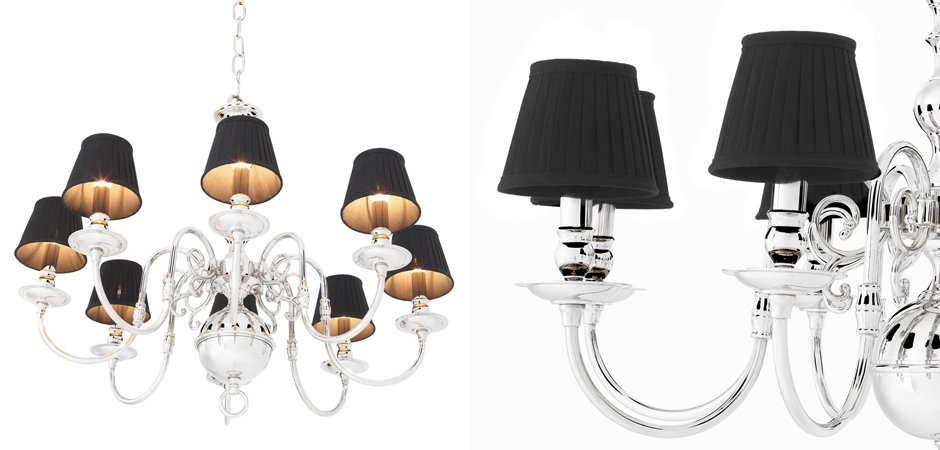 Люстра Eichholtz Chandelier Bourbon Nickel - Loft-Concept в Ижевске