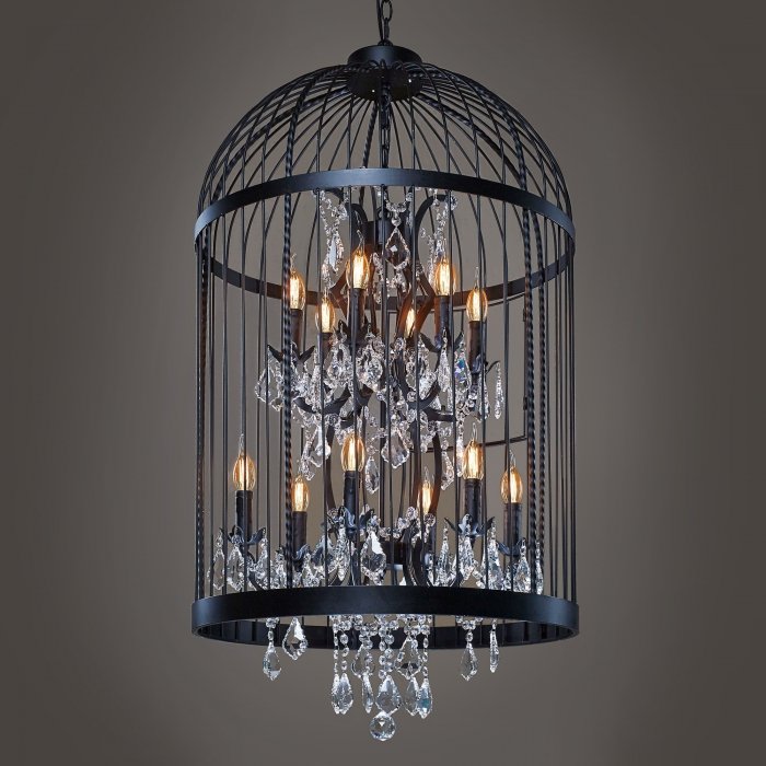 Люстра Steampunk Birdcage Chandelier 60 black Черный в Ижевске | Loft Concept 