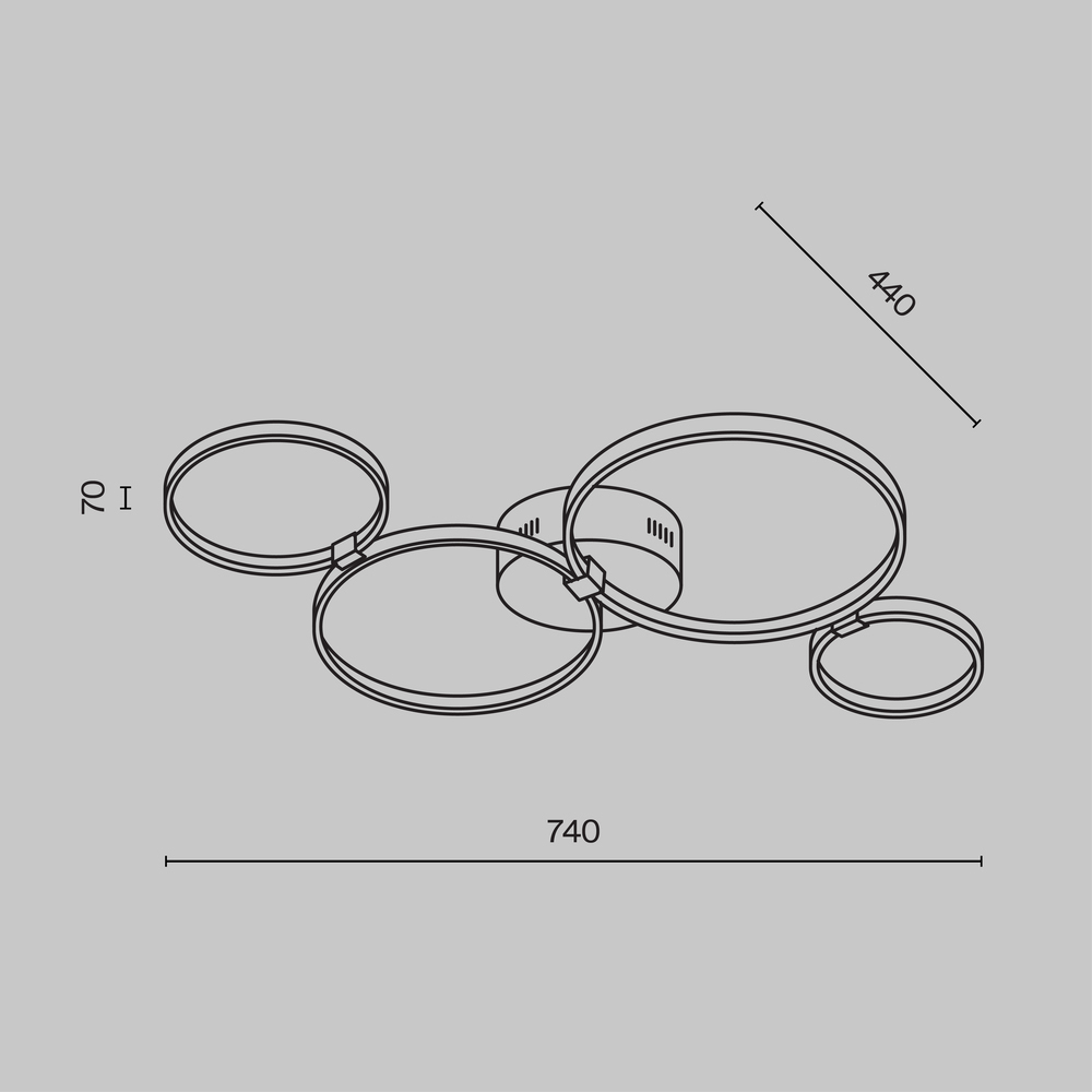 Потолочный светильник Olympia 3000-4000К 39Вт в Ижевске