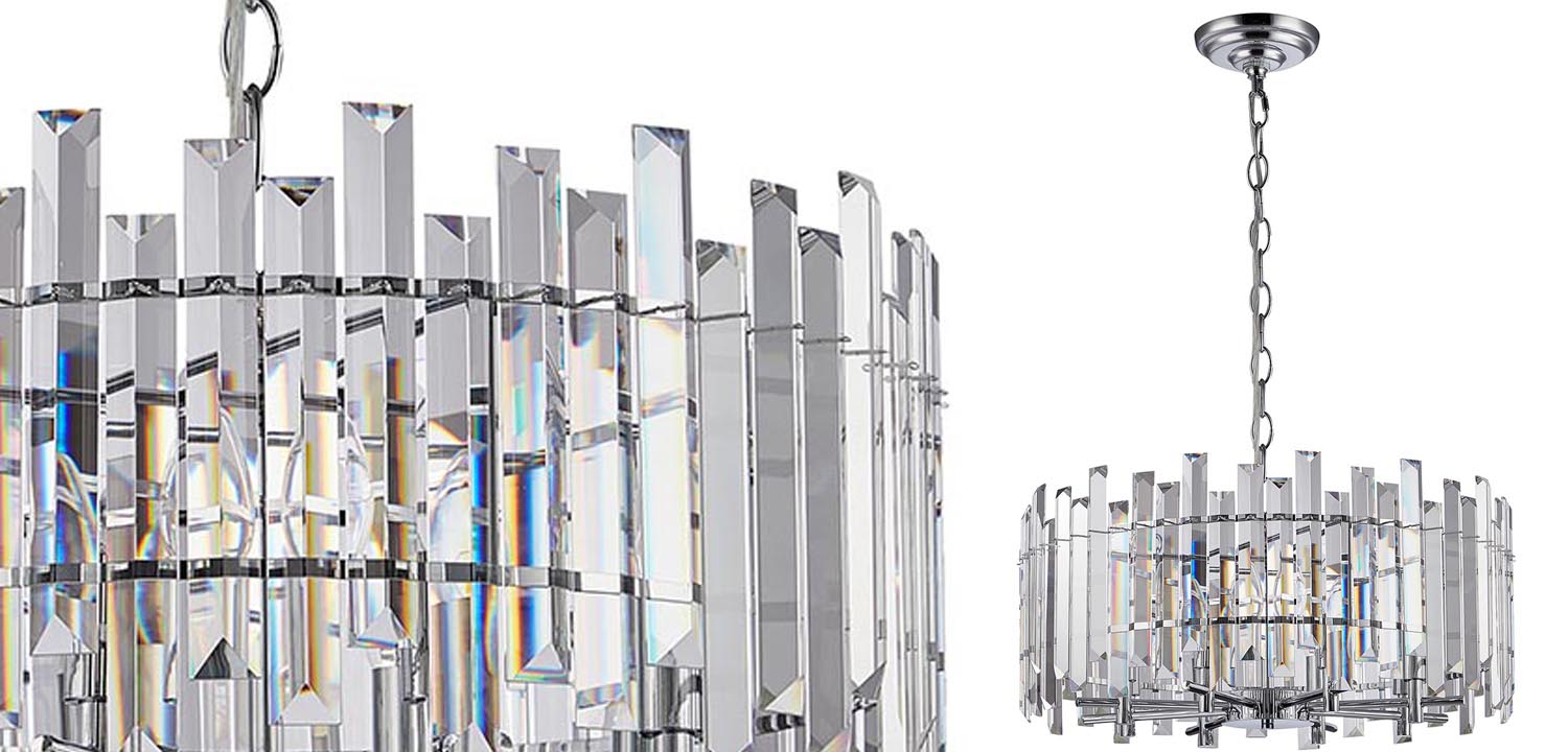 Люстра Langley Chandelier chrome 60 - фото