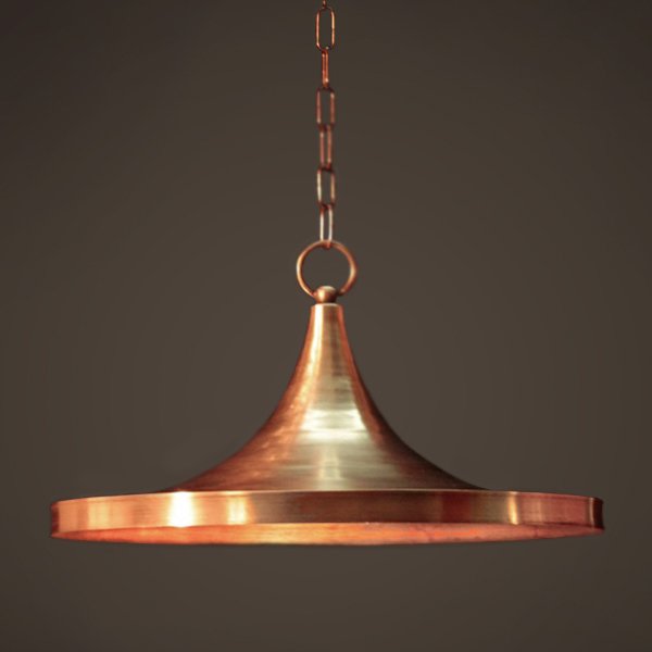 Подвесной светильник Copper Pendant Lamp Beat Light Wide Белый Медь Латунь в Ижевске | Loft Concept 