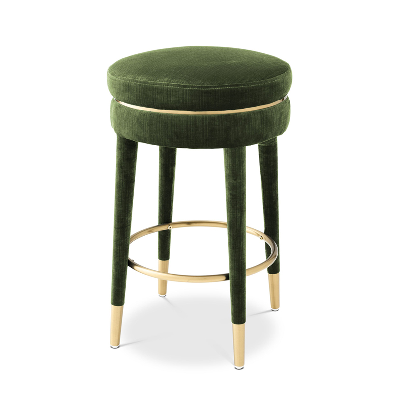 Полубарный стул Eichholtz Counter Stool Parisian green Зеленый Латунь в Ижевске | Loft Concept 