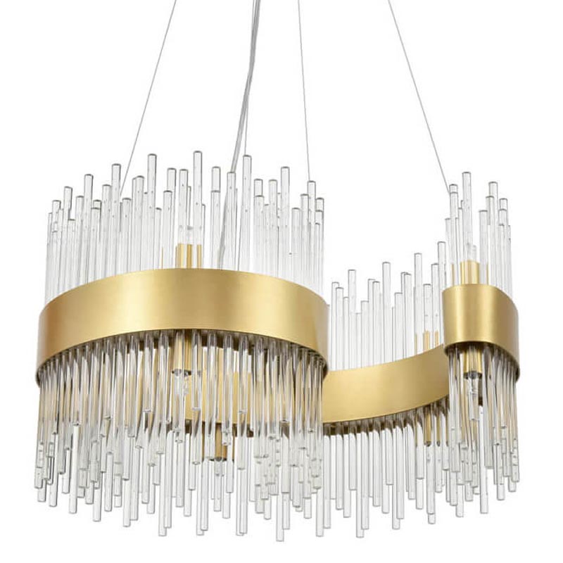 Люстра Nembus Chandelier 50 gold Прозрачный (Transparent) Золотой в Ижевске | Loft Concept 