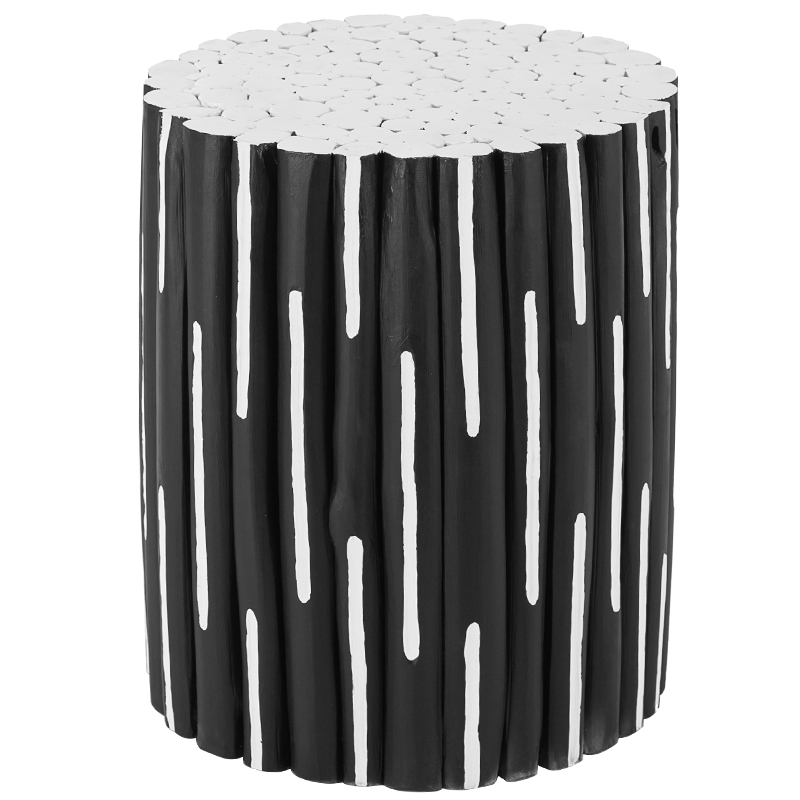 Приставной стол Table Licorice Sticks Black White Черно-белый в Ижевске | Loft Concept 