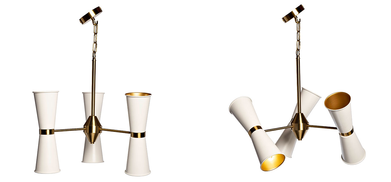 Светильник с тремя плафонами Leela - фото