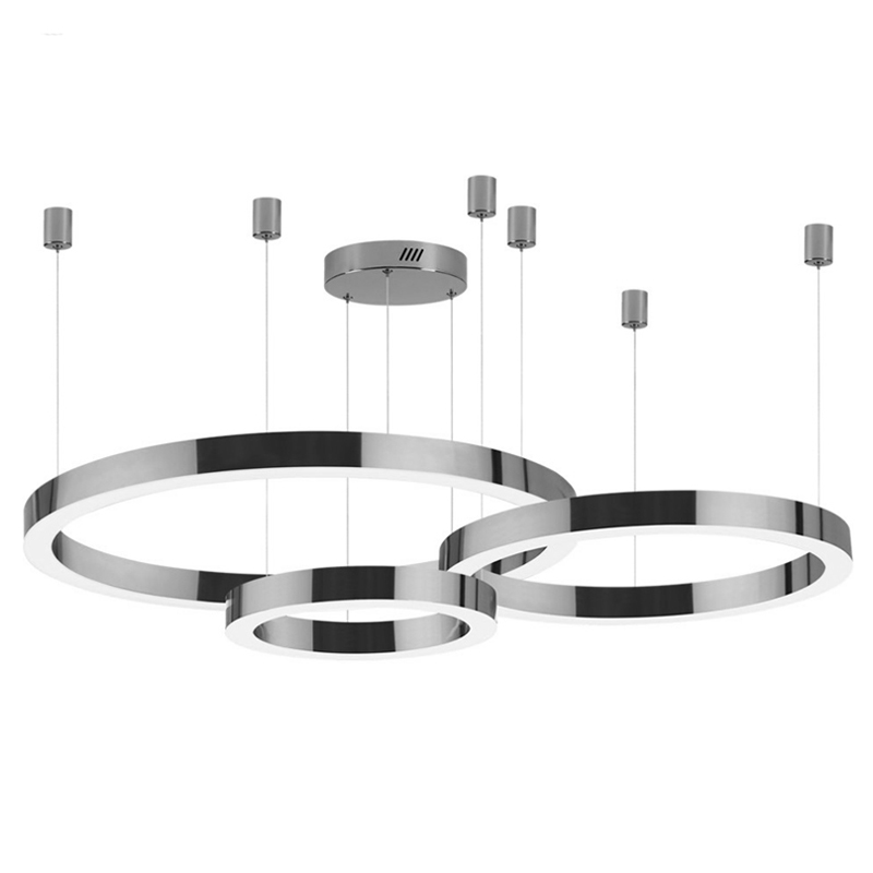 Люстра 3 Nickel Ring Horizontal Никель в Ижевске | Loft Concept 