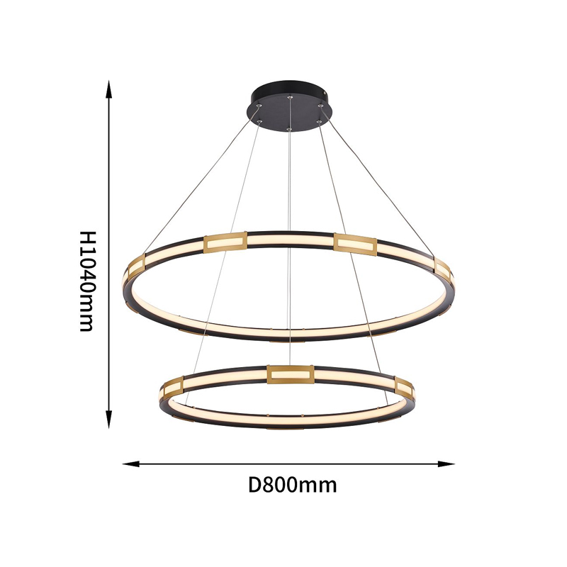 Двойная кольцевая светодиодная люстра Range в Ижевске