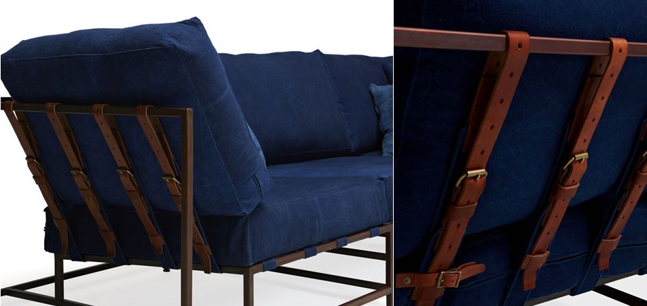 Диван Kenn X Miller sofa Indigo and copper denim Диван Kenn X Miller sofa Indigo and copper denim - Loft-Concept в Ижевске