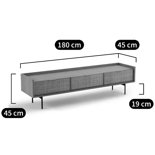 ТВ-тумба с плетеным декором Buckley Wicker TV Stand в Ижевске