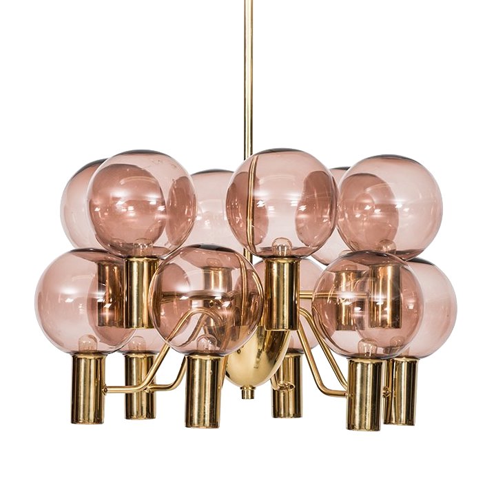 Люстра Hans-Agne Jakobsson Ceiling Lamps Глянцевое золото Розовый (Rose) в Ижевске | Loft Concept 