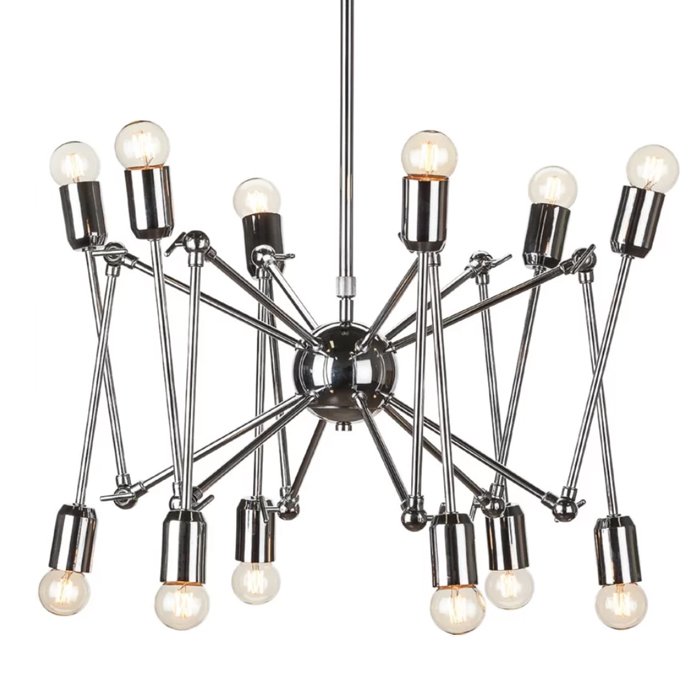 Подвесной светильник LOFT SPUTNIK CHANDELIER SPIDER Silver Серебряный в Ижевске | Loft Concept 