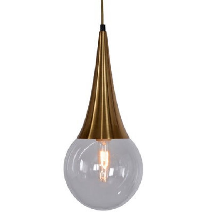 Подвесной светильник Drop Pendant lamp Латунь Античная полированная в Ижевске | Loft Concept 