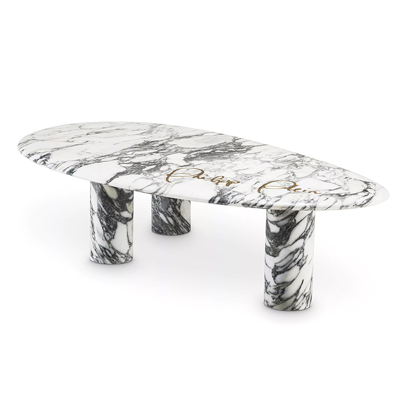 Кофейный стол Philipp Plein Coffee Table Forte Белый Белый Мрамор Bianco в Ижевске | Loft Concept 