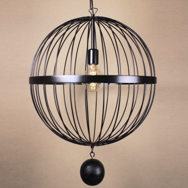 Подвесной светильник Wire Cage Pendant Spher Black Черный в Ижевске | Loft Concept 