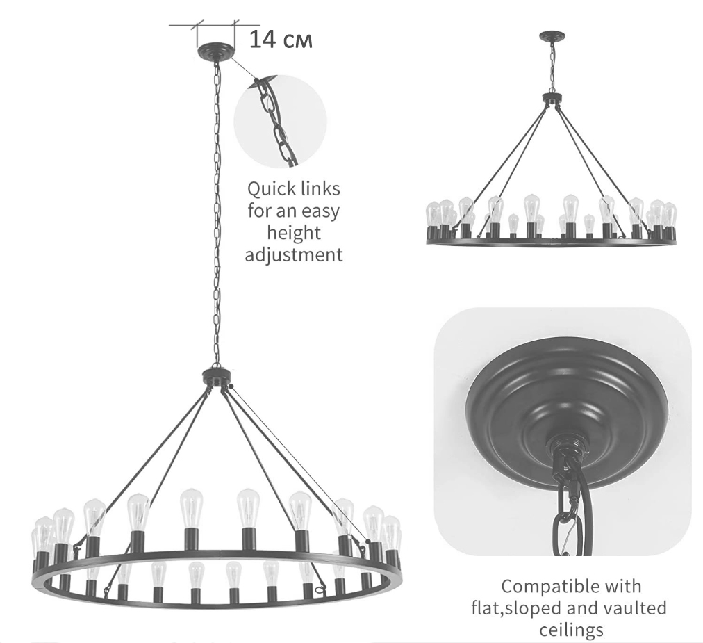 Люстра Camino Round Chandelier 18 Restoration Hardware  в Ижевске