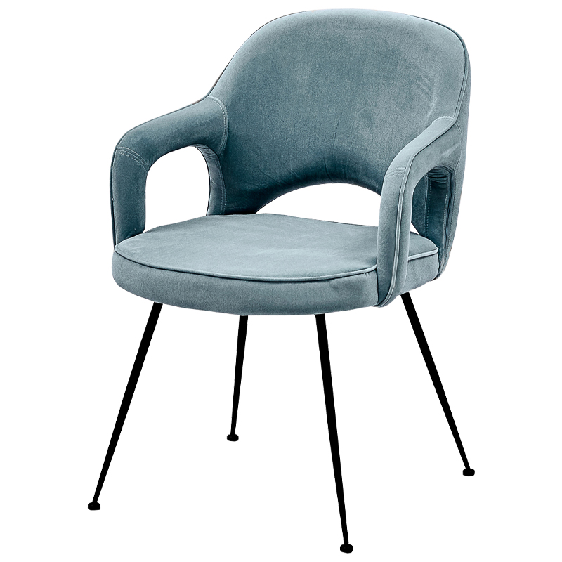 Стул Taube Stool Pastel Blue Голубой пастельный Черный в Ижевске | Loft Concept 