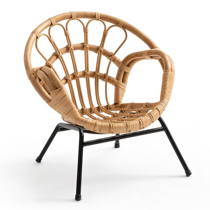 Кресло детское Wicker Baby Chair Бежевый Черный в Ижевске | Loft Concept 