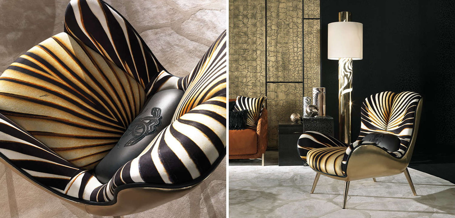 Дизайнерское Кресло Tifnit  Armchairs стиль Roberto Cavalli I - фото