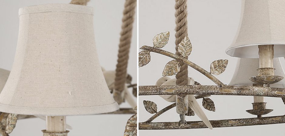 Люстра Norman Bird Forest Patina 6 - фото №1