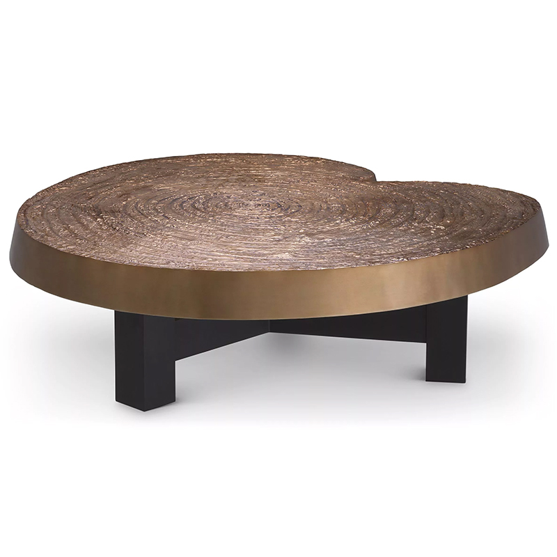 Кофейный стол Eichholtz Coffee Table Anabelle Черный Золотой в Ижевске | Loft Concept 