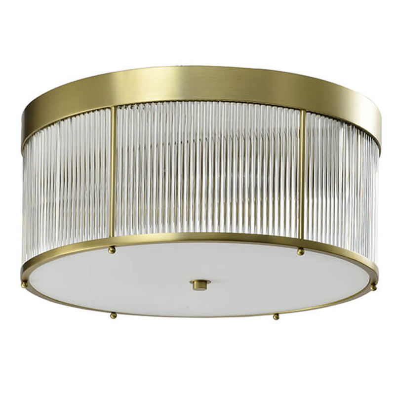 Потолочный светильник Caleb Brass Ceiling Lamp Латунь Прозрачный (Transparent) в Ижевске | Loft Concept 